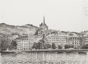 Stad Genève door Vincent Alexander Booth